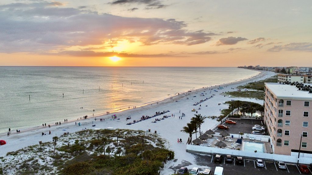 Looking north from John's Pass along Madeira Beach, Fla. (Photo: ClearwaterDaily)